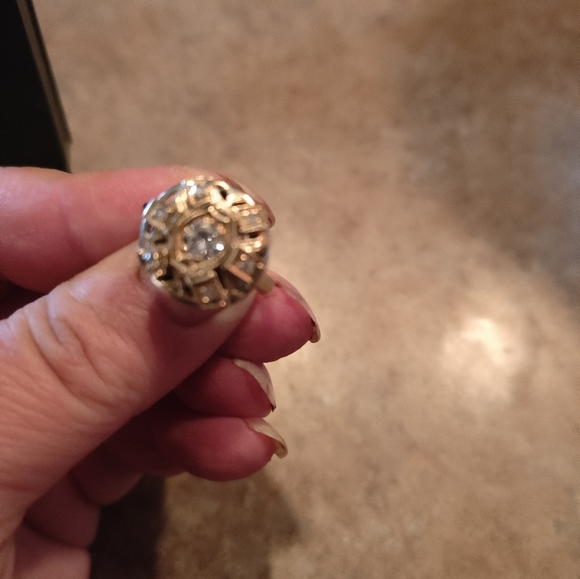 Early 1900s diamond engagement ring, Russian/Soviet. 14k gorgeous size 6! - Picture 2 of 4